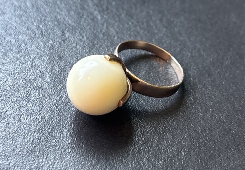 Anello antico oro rosa - , 9