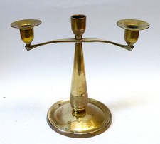 Candelabro a tre luci Bruno Paul, 1901, stile liberty, oggetto di restauro, raro