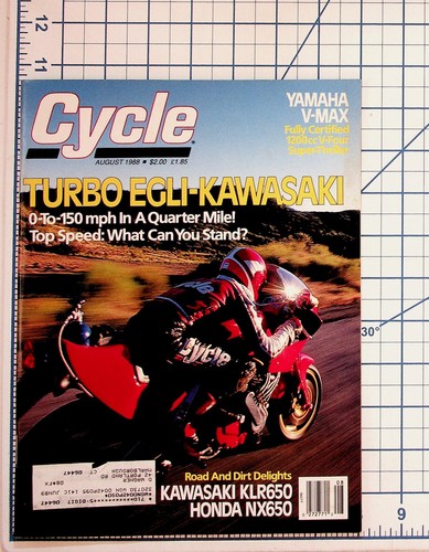 Cycle magazine august - cycle, 1988