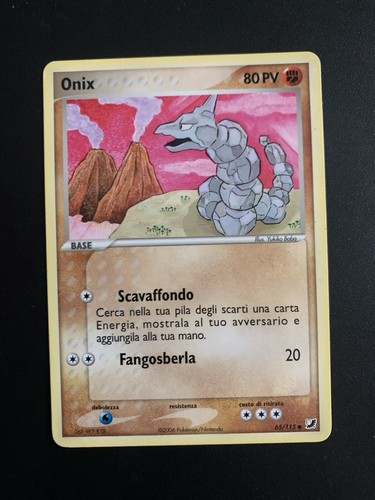 Carta pokemon onix - carta, comune