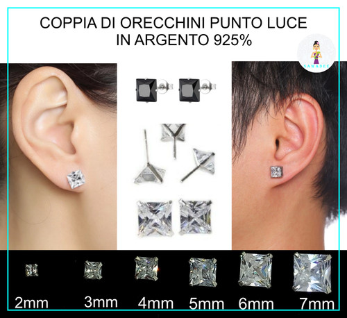 Orecchini brillantino uomo - brillantino,