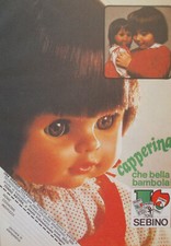Pubblicità Advertising Ritaglio Italian Clipping 1978 BAMBOLA SEBINO CAPPERINA