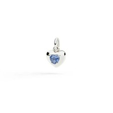 Ciondolo Dodo Cuore Oro Bianco