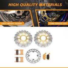 Front Rear Brake Rotors Pads