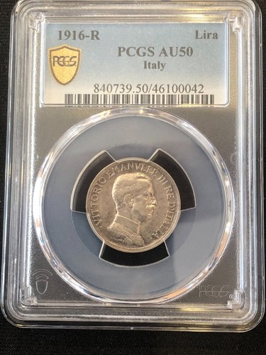 Italia 1916 moneta argento - 1916-r, 1