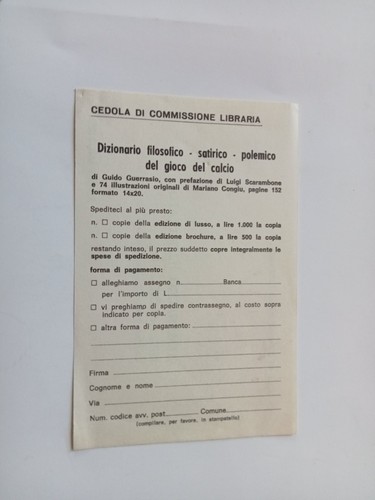 Cedola commissione libraria - cedola,