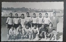 1950ca Benevento - squadra di calcio in formazione allo stadio meomartini