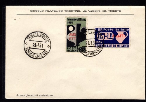 1951 triennale milano fdc - triennale,