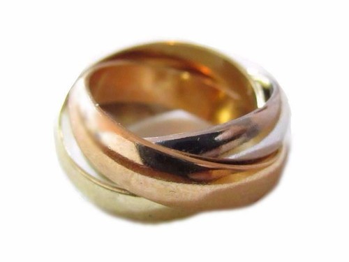 Anello vintage tricolore