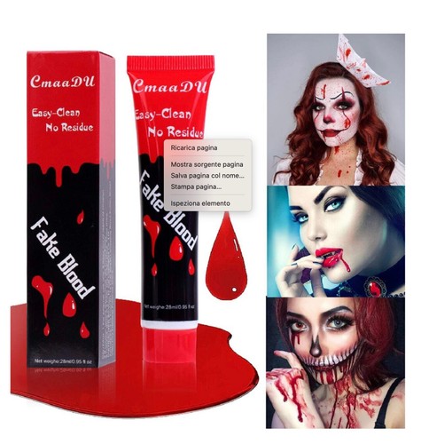 Sangue finto vampiro - sangue,