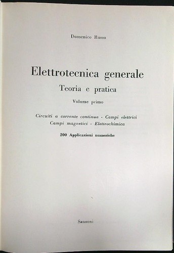 Elettronica generale teoria - generale, e