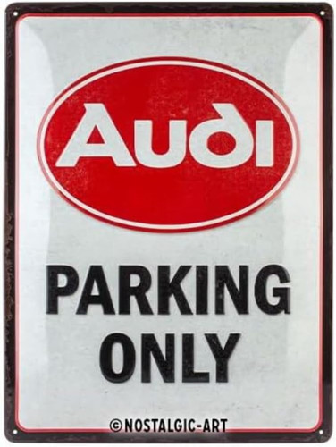 Targhe vintage audi parking - audi,