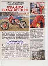 advertising pubblicita MOTO GILERA 250 CROSS 1984 MOTOITALIANE VINTAGE MX