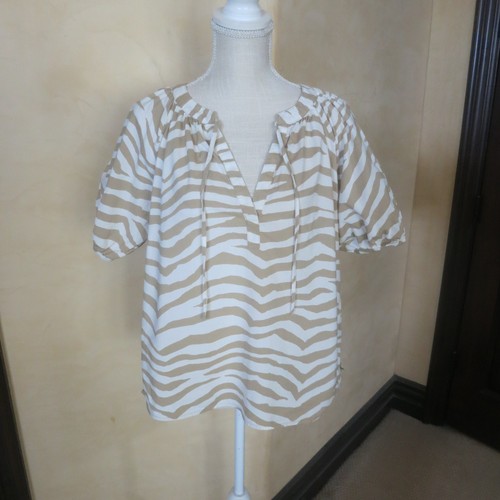 Top loft bianco marrone - e,