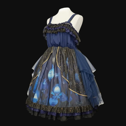 Abito lolita romantico - abito, scuro