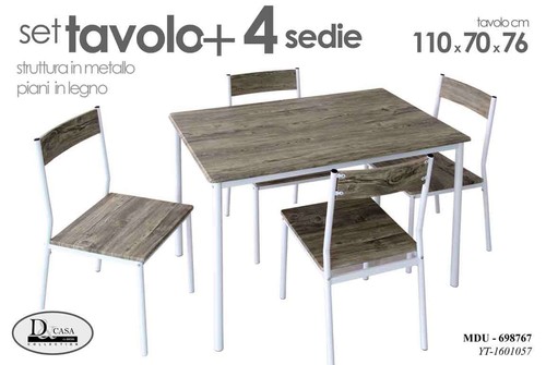 Set tavolo 110 4 - cm, +