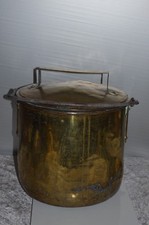 ANTICO PENTOLA RAME OTTONE