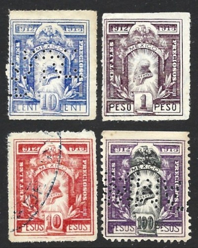 Mexico 1912 set metales - 1912,