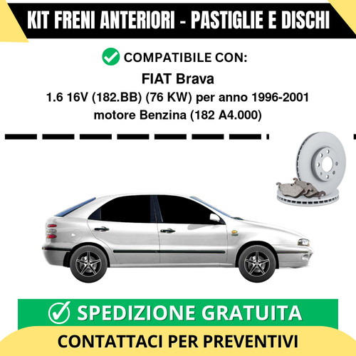 Kit freni anteriori - kit,
