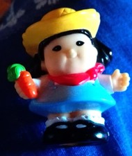 Fisher Price Mattel LITTLE PEOPLE SONYA LEE FARMER Contadina Carrot Carota 2002