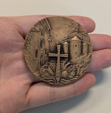 NL* BRESCIA Medaglia Bronzo VISITA DEL CARDINALE RE A BRESCIA 21-04-2001 Medici