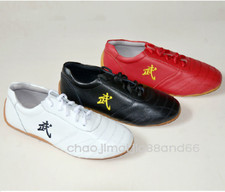 Scarpe da ginnastica Wushu Kung Fu in pelle arti marziali Tai Chi Shaolin Wing Chun morbide