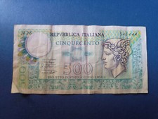 500 LIRE DI CARTA 14/2/1974-2/4/1979 FDS