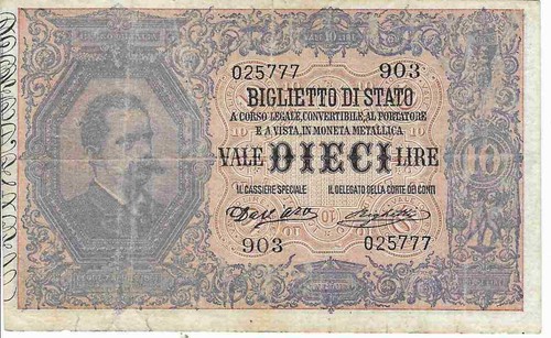 1832 italia regno banconota - italia,