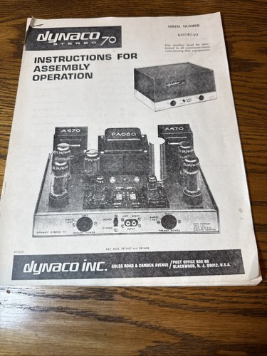 Dynaco 70 amplificatore - 70,