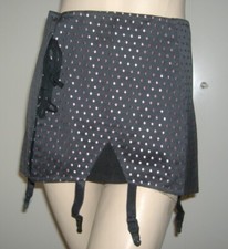 VINTAGE GUAINA BUSTINO NERO RONDINE TAGLIA 84 GIRDLE REGGICALZE SEXY LINGERIE