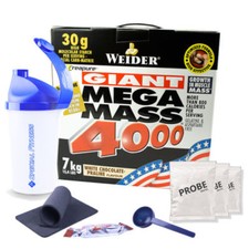 15,85€/kg Weider GIGANTE Mega Mass 4000 Weider Gainer 7kg + BONUS Fitness Sport