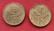 lotto due monete 20 lire