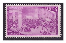 ITALIA  1948  -  RISORGIMENTO  LIRE 4   NUOVO  **  MNH