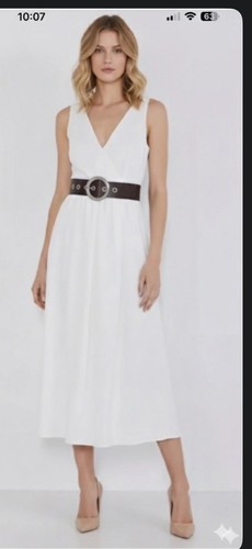 Abito midi zara bianco con - zara,
