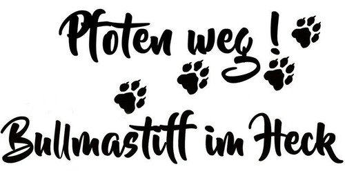 Adesivi auto bullmastiff - auto,