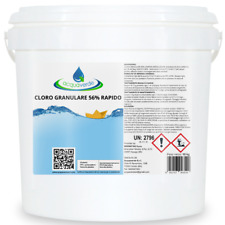 acquaverde CLORO GRANULARE DICLORO 56% RAPIDO SHOCK per ACQUA PISCINA 10 kg