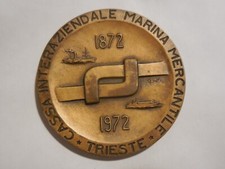 medaglia registratore di cassa marina mercantile Trieste 1972