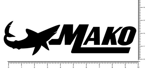 Mako boats die cut vinyl - mako,