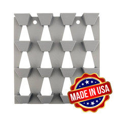 Porta badge radiazioni 16 slot | scheda dosimetrica | montaggio a parete | made in USA