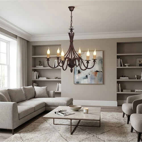 Lampadario sospensione ferro - a,