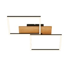 Applique Contemporanea Cornice Metallo Nero Led Integrato 30W 3000K