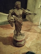 Statua In Legno Antiquariato
