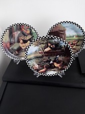 Lotto 3 piatti decorativi