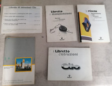 renault clio 1998 libretto libro manuale uso e manutenzione book owners livre