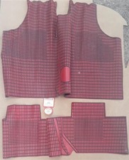 Serie sopra tappeti in gomma rossa per Ford Fiesta 900 L / 1100 L / FIESTA S - 1