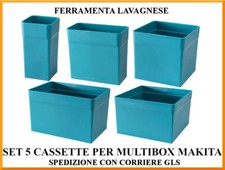 Set 5 cassette per Organizer makita makpac multibox 191X80-2