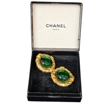 Orecchini Vintage Chanel Verde