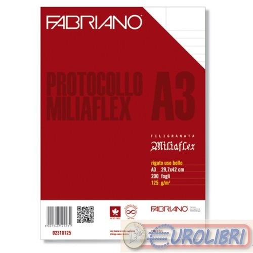 Fogli protocollo 200fg - fogli, 125gr