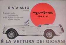 Siata Spring 850 depliant brochure originale