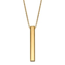 Collana barra verticale oro